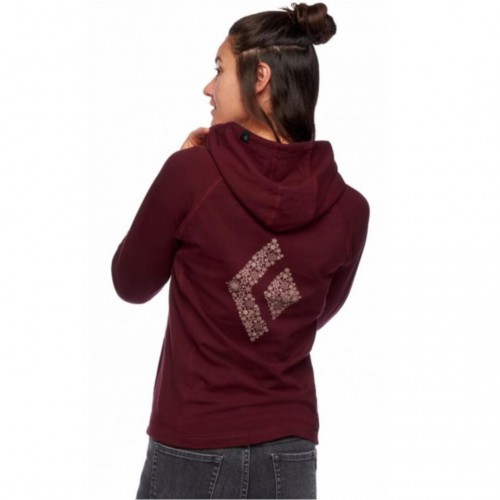 ჰუდი Black Diamond  W SNOW DIAMOND FULL ZIP HOODY Bordeaux