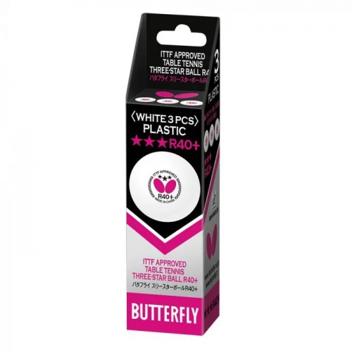 ბურთი Butterfly THREE-STAR R40+ pack of 3