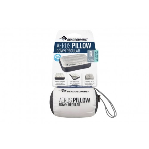 ბალიში SeaToSummit Aeros Down Pillow - Regular Grey
