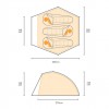 Regatta Montegra Geo 3-Man Backpacking Tent
