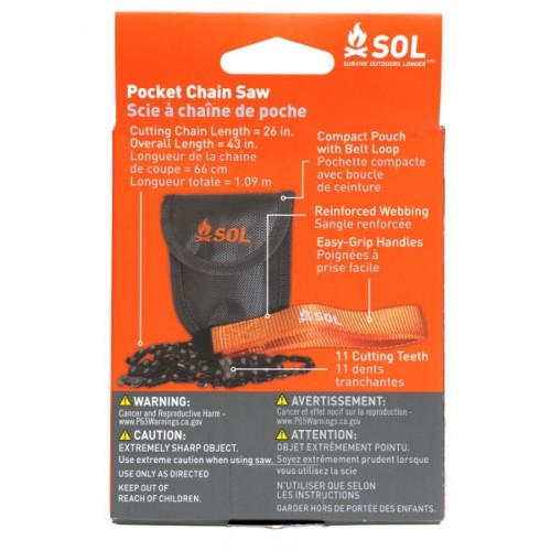 ხერხი SOL Pocket Chain Saw with Pouch